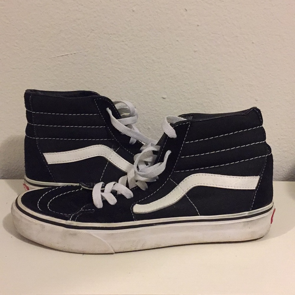 High top old skool black vans